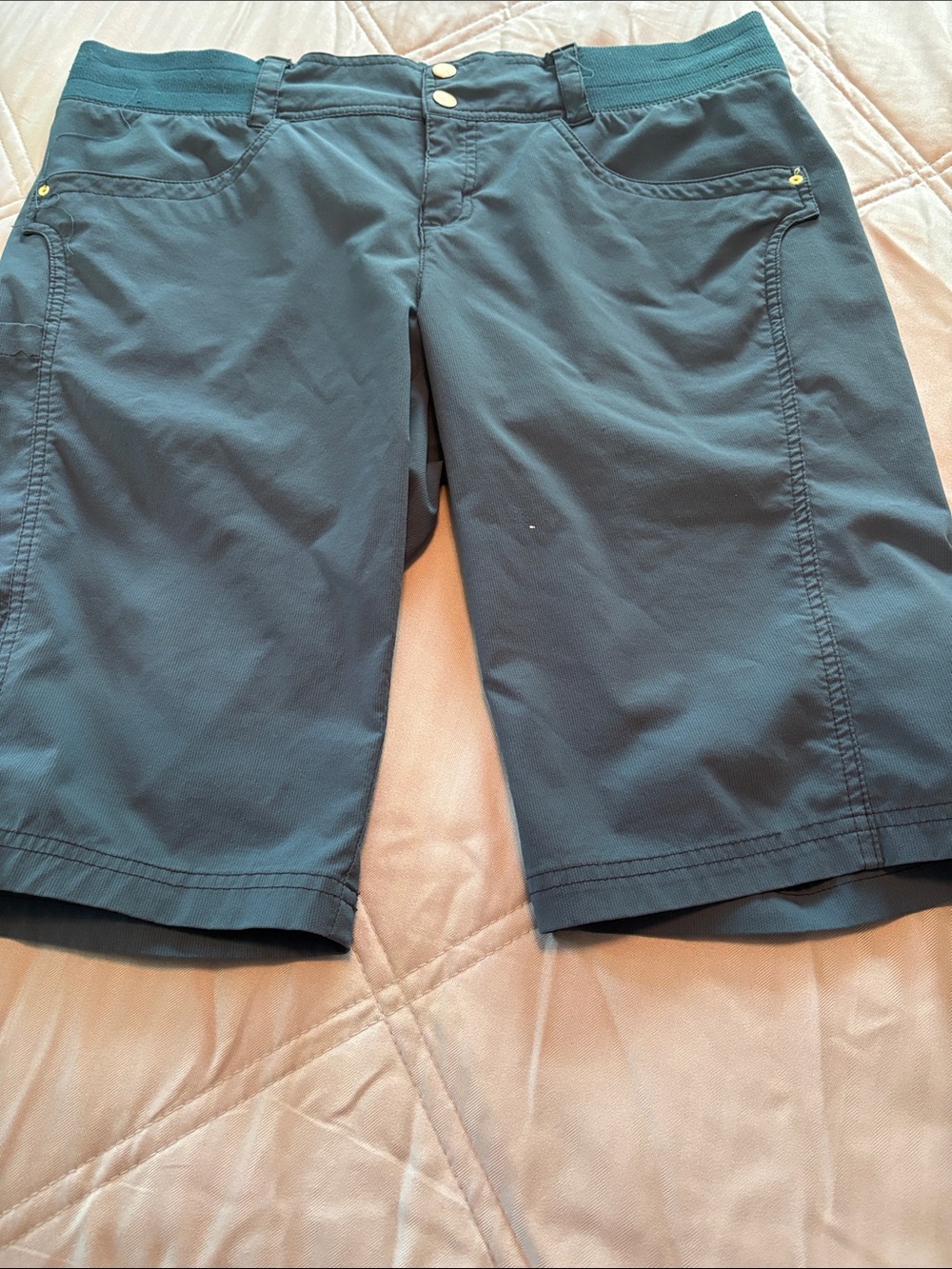Title Nine Women's Clamber Shorts in Slate Teal Size 14